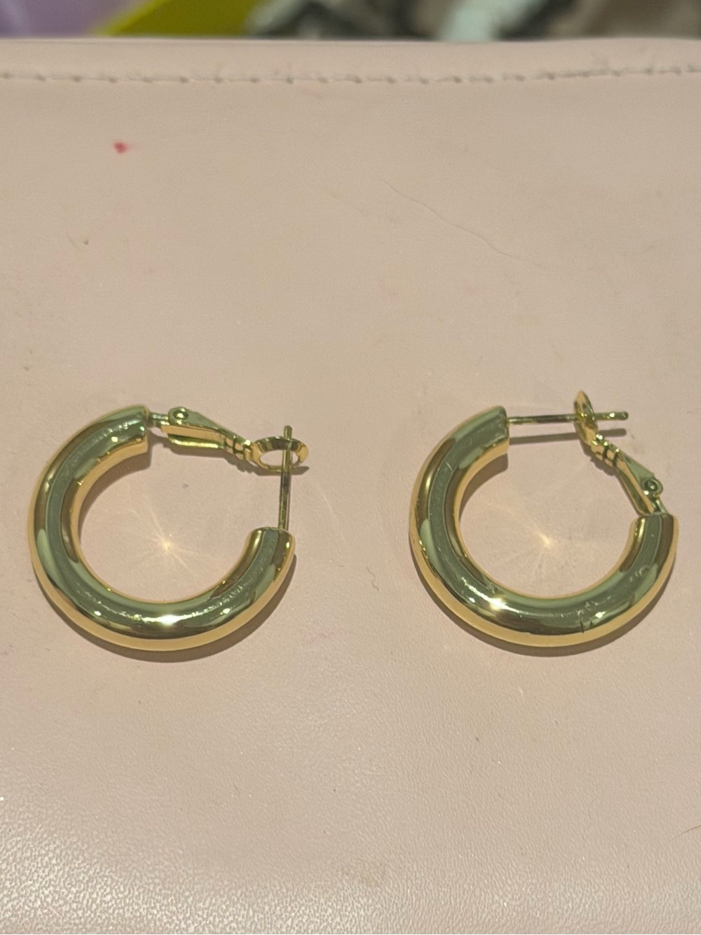 Thick Gold Plated Earrings